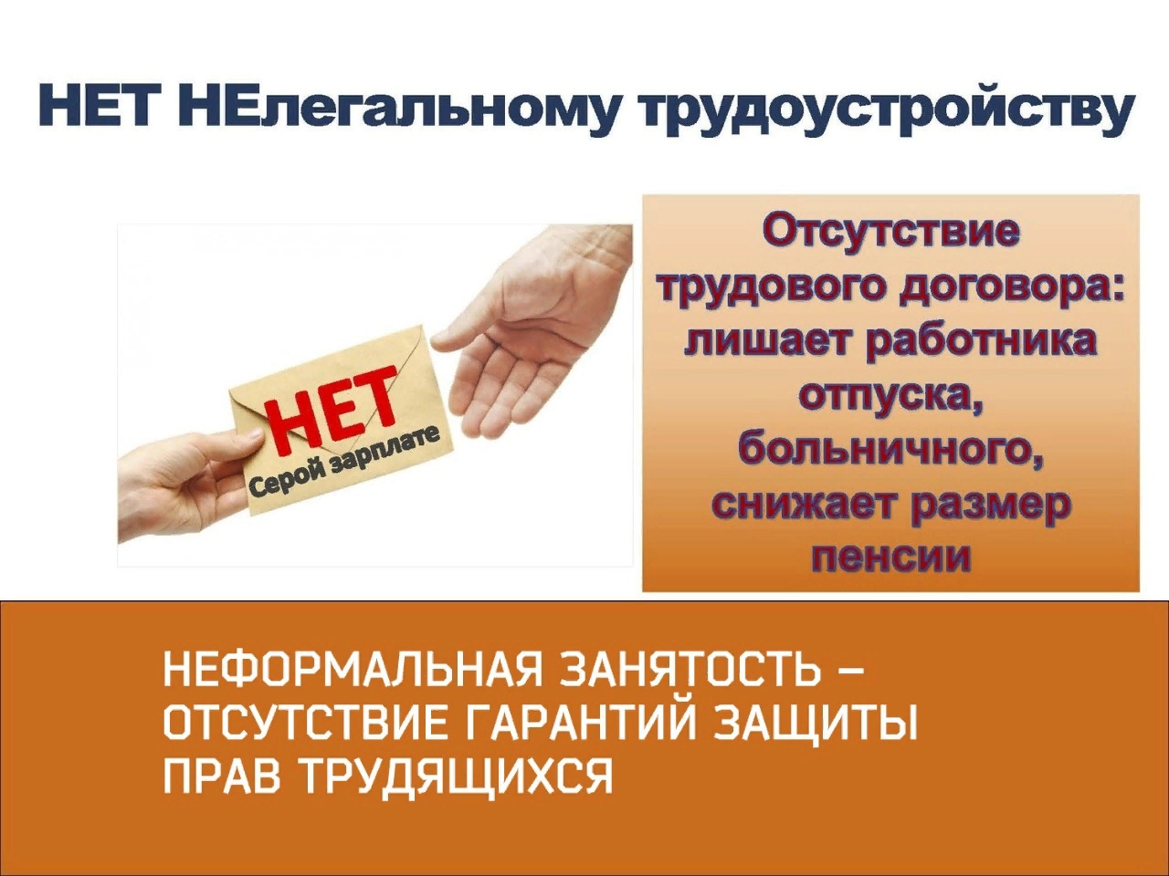 «Нет» нелегальному трудоустройству....