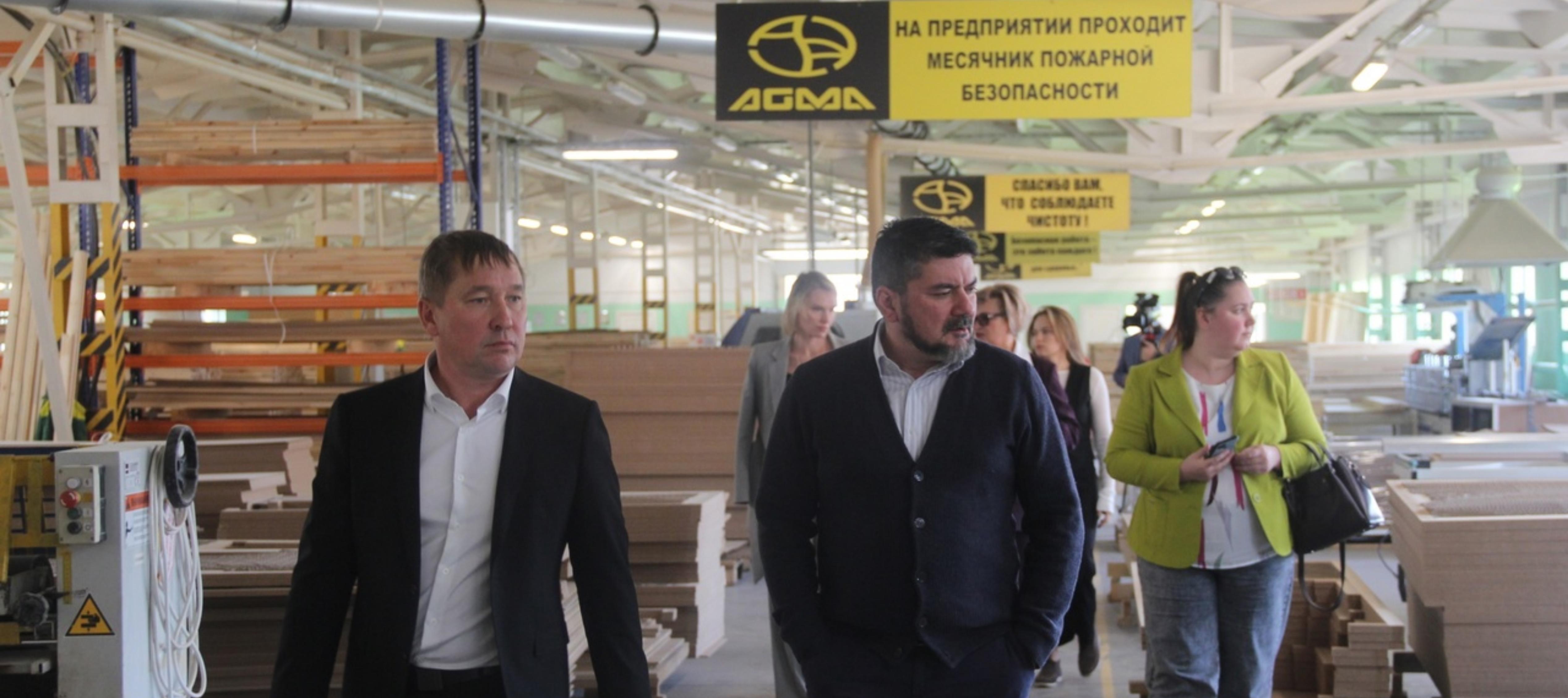 Родниковское предприятие &quot;Агма&quot; посетил директор Департамента экономического развития и торговли региона.